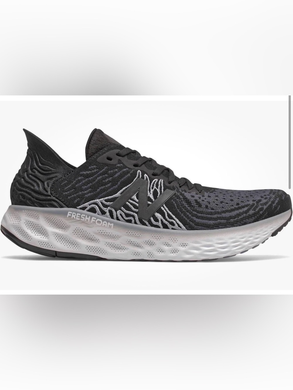 New Balance Black & White Fresh Foam Trainer Running Training 1080v10 Sz 10